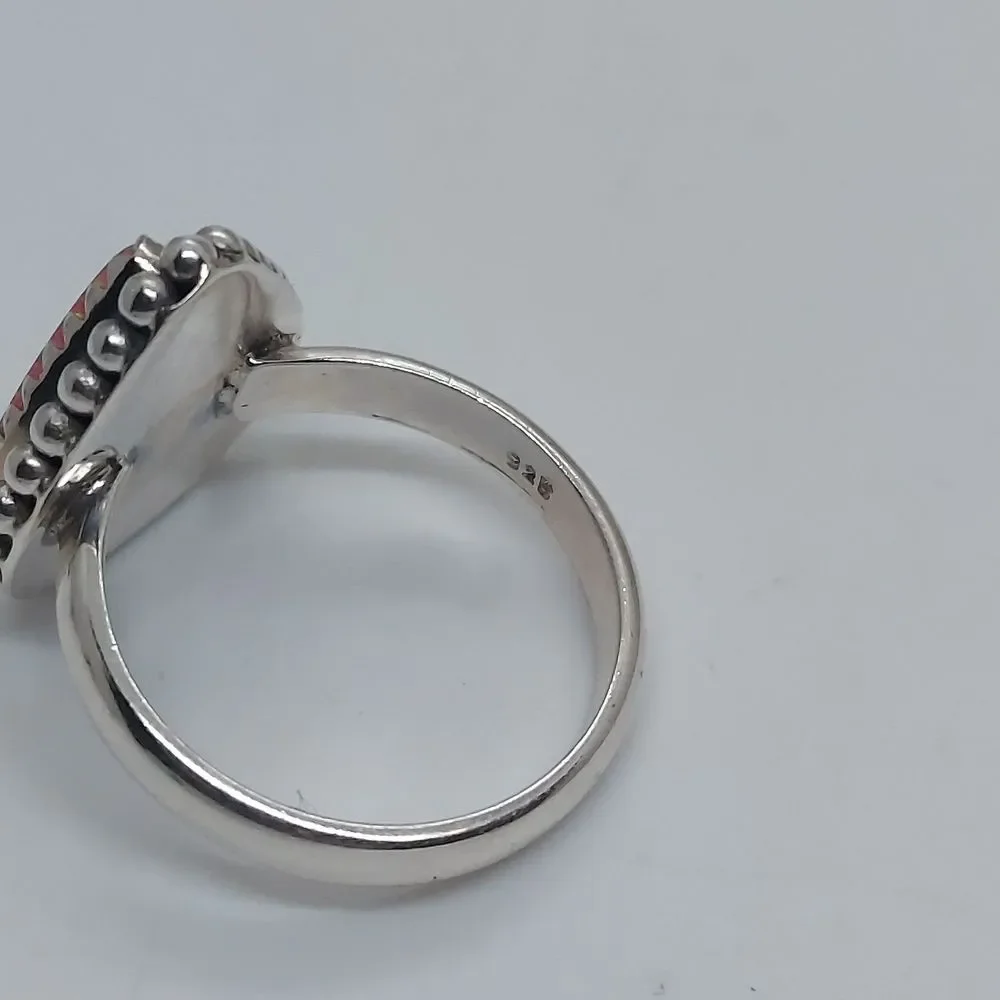 Opal Ring‎ 925 Sterling silver size 7.25